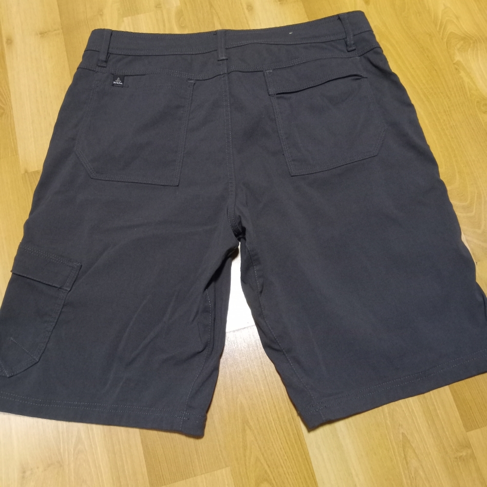 PrAna Men's Gray Nylon 10" Shorts * Size: Medium - Picture 10 of 12